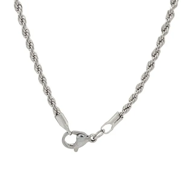 Stainless Steel 18-inch 2.1mm. Diamond-Cut Rope Chain Image 2 Minor Jewelry Inc. Nashville, TN