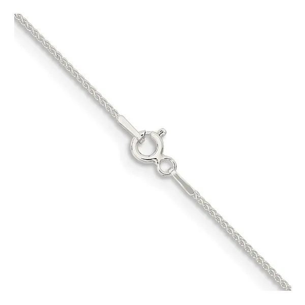 Sterling Silver 1mm. 18-inch Round Wheat Chain