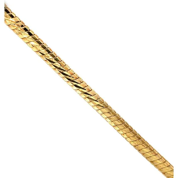 Sterling Silver Yellow Gold-Plated Diamond-Cut Beveled Ed...