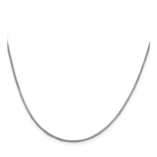 Sterling Silver 1.25mm Rhodium-Plated Round Box Chain Minor Jewelry Inc. Nashville, TN