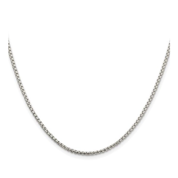 Sterling Silver 2mm Rhodium-Plated Round Box Chain Minor Jewelry Inc. Nashville, TN