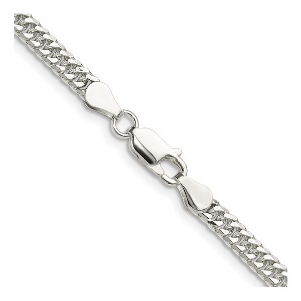 Sterling Silver 3.9mm Diamond-Cut Curb Chain Image 2 Minor Jewelry Inc. Nashville, TN