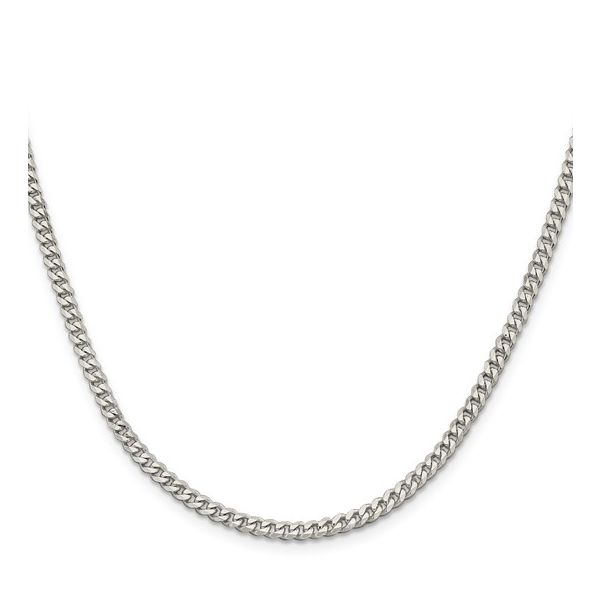 Sterling Silver 3.5mm 20-Inch Curb Chain Image 2 Minor Jewelry Inc. Nashville, TN