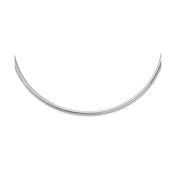 Sterling Silver 4.5mm Open Collar Wire Necklace Image 2 Minor Jewelry Inc. Nashville, TN