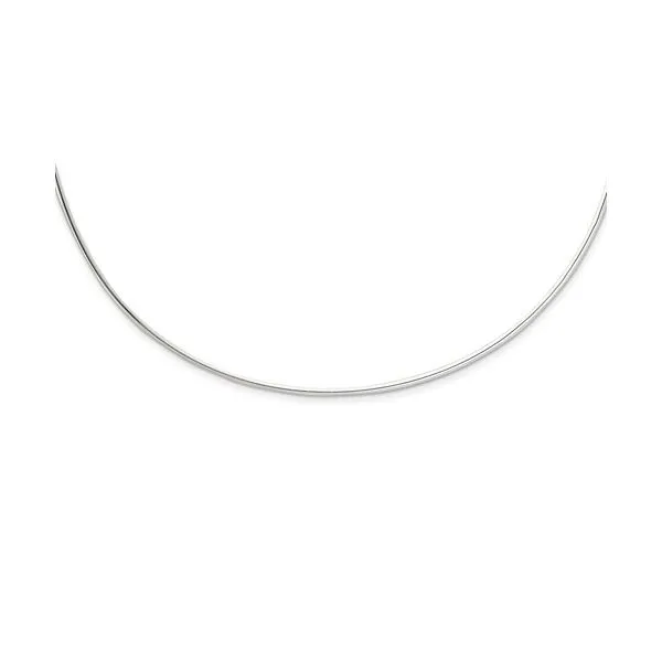 Sterling Silver 2.0mm Open Collar Wire Necklace Image 2 Minor Jewelry Inc. Nashville, TN