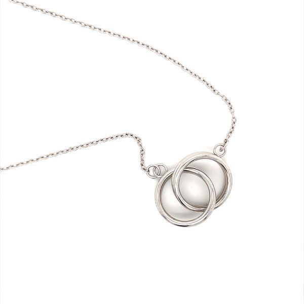 Sterling Silver Double Ring Necklace Image 2 Minor Jewelry Inc. Nashville, TN
