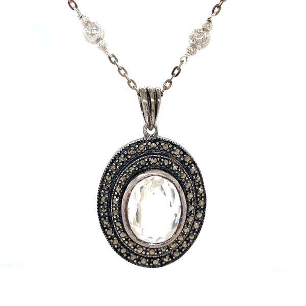 Sterling Silver CZ and Glass Pendant Minor Jewelry Inc. Nashville, TN