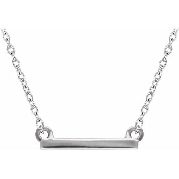 Sterling Silver Bar Pendant Necklace Minor Jewelry Inc. Nashville, TN