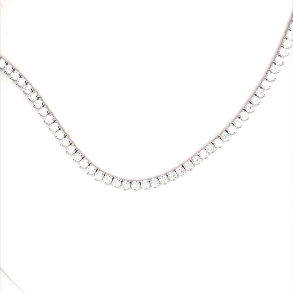 Sterling SIlver with Cubic Zirconia Necklace with Barrel Safety Clasp Minor Jewelry Inc. Nashville, TN