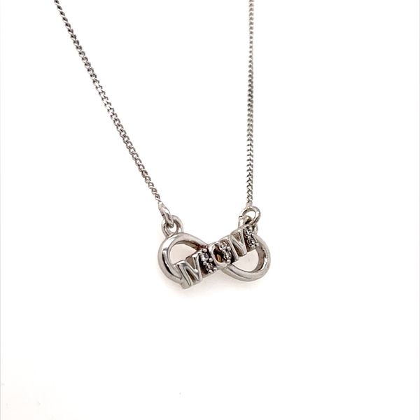 Sterling Silver Cubic Zirconia MOM Infinity Necklace Minor Jewelry Inc. Nashville, TN