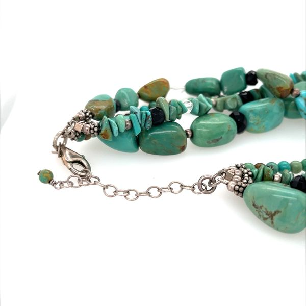 Four Strand Turquoise and Sterling Silver Necklace Image 3 Minor Jewelry Inc. Nashville, TN
