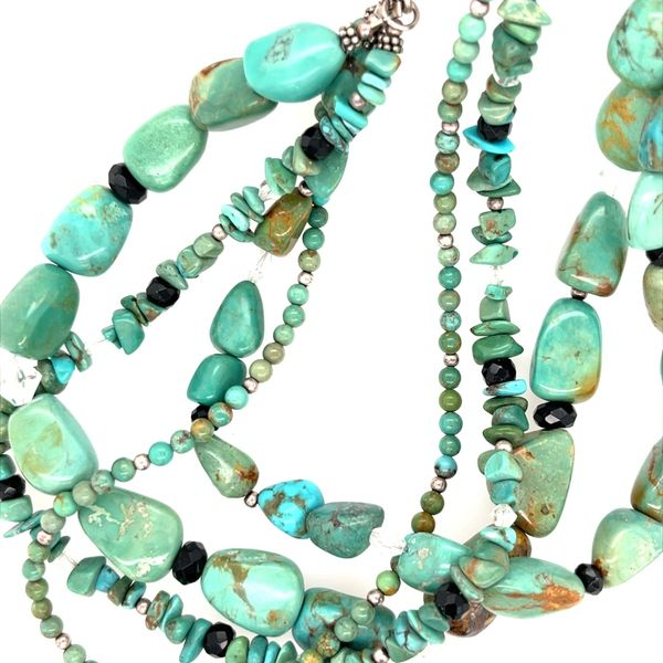 Four Strand Turquoise and Sterling Silver Necklace Minor Jewelry Inc. Nashville, TN