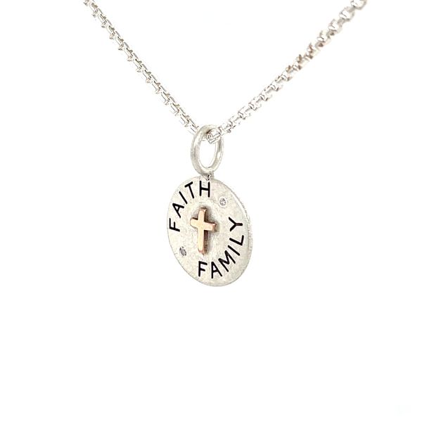 Sterling Silver and 14K Rose Gold 