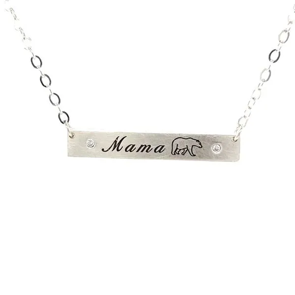 Sterling Silver Mama Bear Bar Necklace Minor Jewelry Inc. Nashville, TN