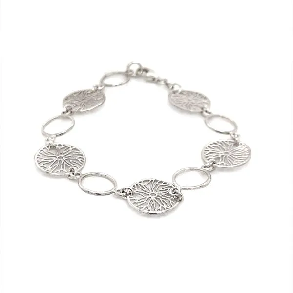 Sterling Filigree Hoop and Open Hoop Bracelet Image 2 Minor Jewelry Inc. Nashville, TN
