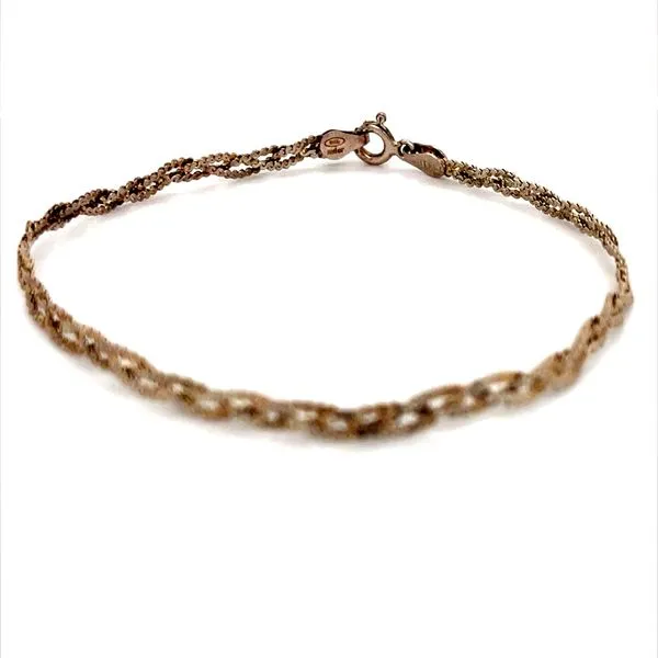 Sterling Silver Braided Chain Bracelet Image 2 Minor Jewelry Inc. Nashville, TN