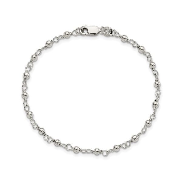 Sterling Silver Beaded Open Link Bracelet Minor Jewelry Inc. Nashville, TN