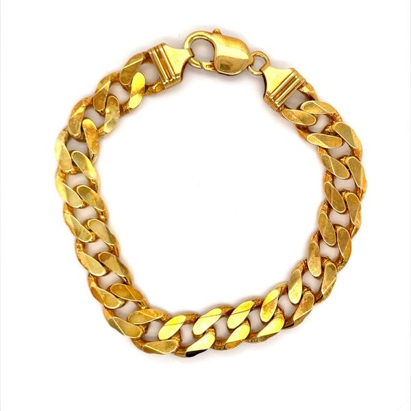 Sterling Silver Gold Plated Curb Link 