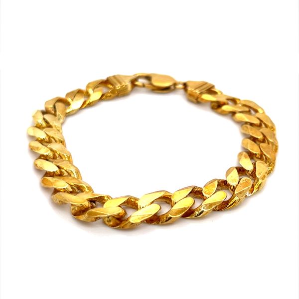 Sterling Silver Gold Plated Curb Link 