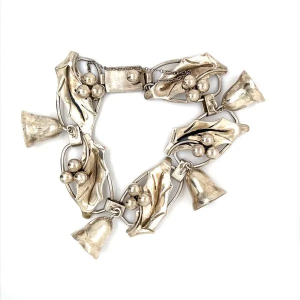 Sterling Silver Ivy and Bell Bracelet Minor Jewelry Inc. Nashville, TN