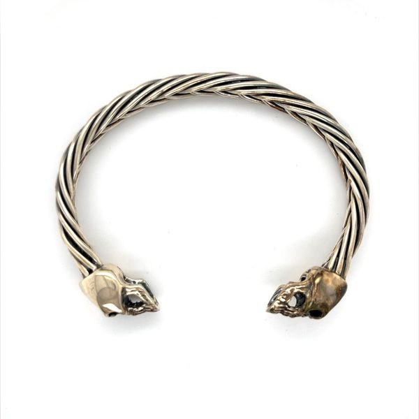 Sterling Silver Braided Skull Cuff Bracelet Minor Jewelry Inc. Nashville, TN