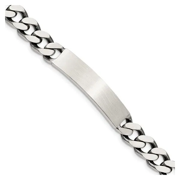 Sterling Silver Curb Link Medical ID Bracelet Image 2 Minor Jewelry Inc. Nashville, TN