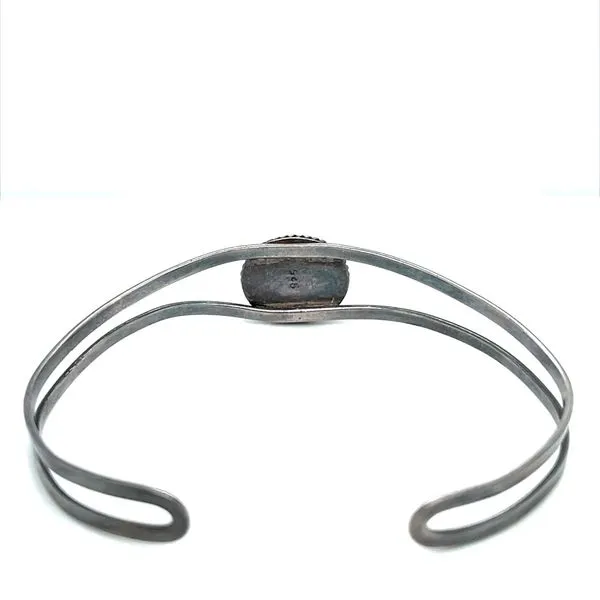 Sterling Silver EstateTurquoise Bangle Bracelet Image 2 Minor Jewelry Inc. Nashville, TN
