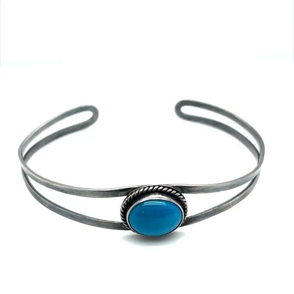 Sterling Silver EstateTurquoise Bangle Bracelet Minor Jewelry Inc. Nashville, TN