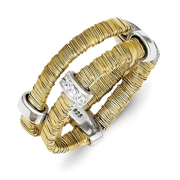 Sterling Silver Gold Plated Cubic Zirconia Ring Minor Jewelry Inc. Nashville, TN