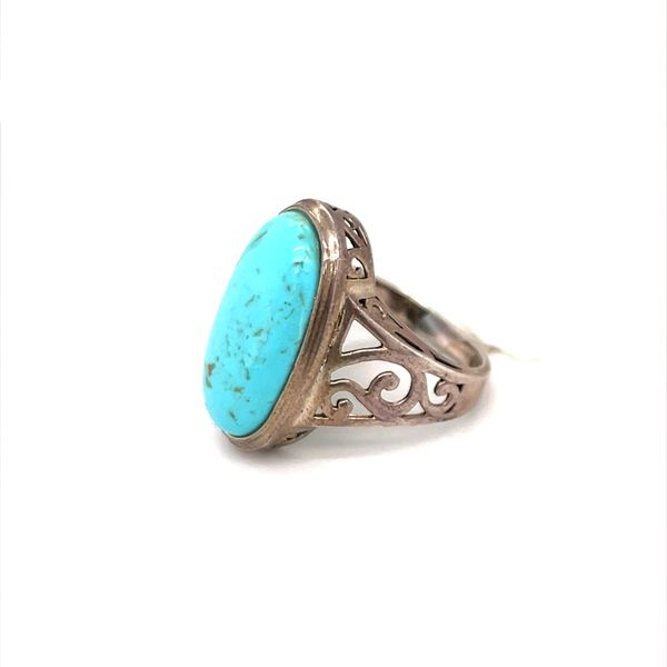 Sterling Silver Turquoise Ring Image 2 Minor Jewelry Inc. Nashville, TN