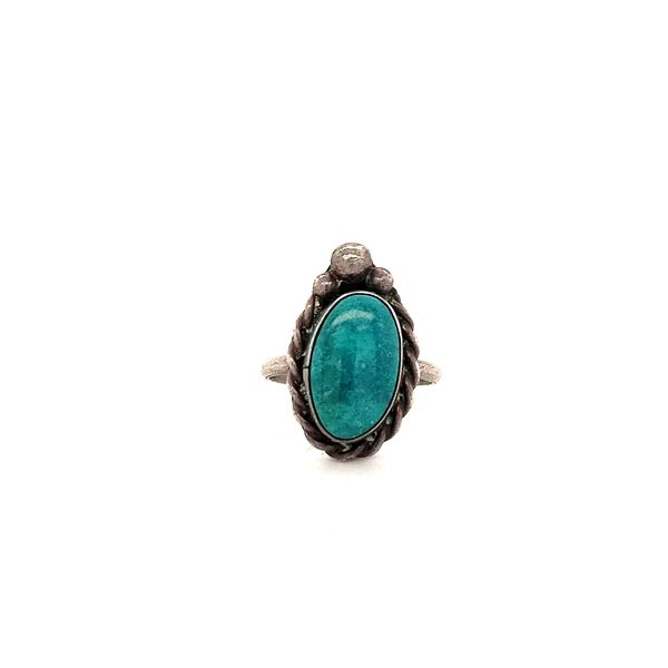 Sterling Silver and Turquoise Ring Image 2 Minor Jewelry Inc. Nashville, TN