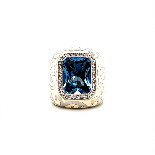 Sterling Silver Ring with Blue Topaz Minor Jewelry Inc. Nashville, TN