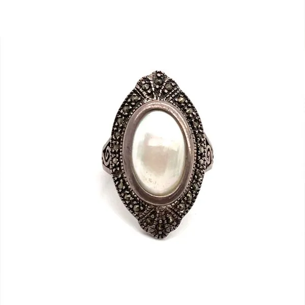 Sterling Silver Estate Mother of Pearl Ring Minor Jewelry Inc. Nashville, TN