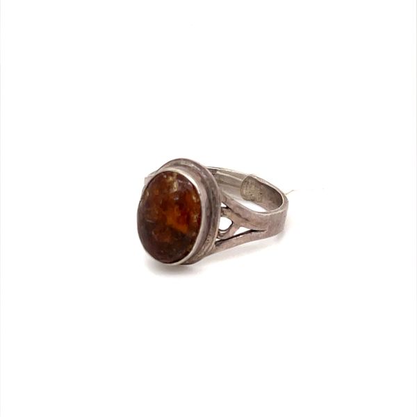 Sterling Silver Amber Ring Image 2 Minor Jewelry Inc. Nashville, TN