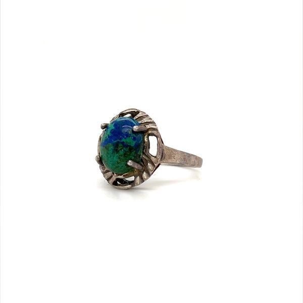 Sterling Silver Chrysocolla Ring Image 2 Minor Jewelry Inc. Nashville, TN