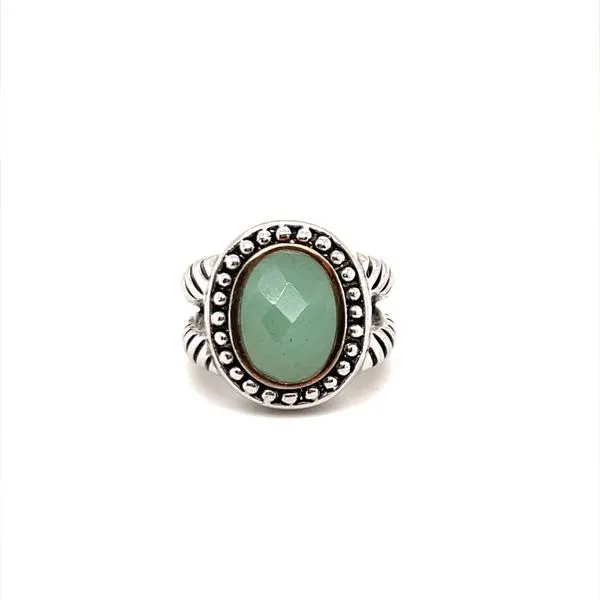 Sterling Silver Chalcedony Twist Design Ring Image 2 Minor Jewelry Inc. Nashville, TN