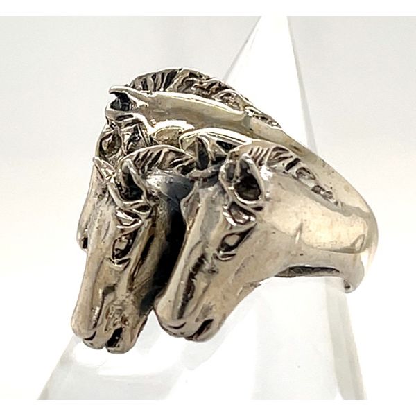 Sterling Silver Horse Head Ring Image 2 Minor Jewelry Inc. Nashville, TN