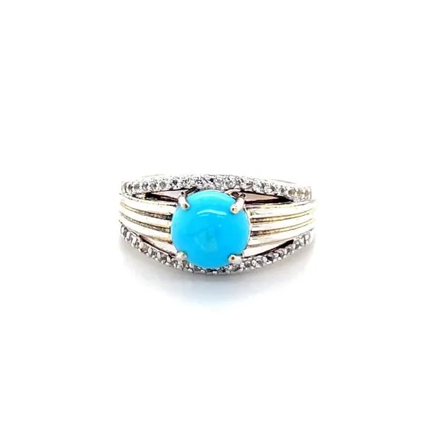 Sterling Silver Estate Synthetic Stone Ring Minor Jewelry Inc. Nashville, TN