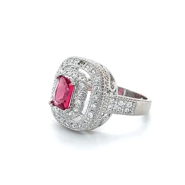 Sterling Silver Estate Synthetic Stone Ring Image 2 Minor Jewelry Inc. Nashville, TN