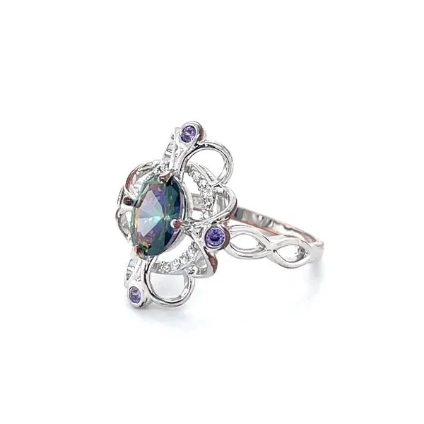 Sterling Silver Estate Synethic Stone Ring Minor Jewelry Inc. Nashville, TN
