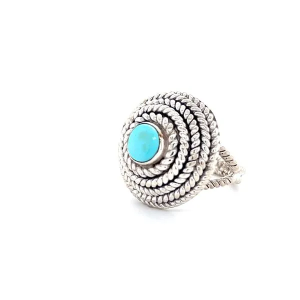 Sterling Silver Estate Turquoise Ring Image 3 Minor Jewelry Inc. Nashville, TN