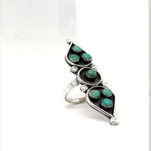 Sterling Silver EstateTurquoise Ring Image 2 Minor Jewelry Inc. Nashville, TN