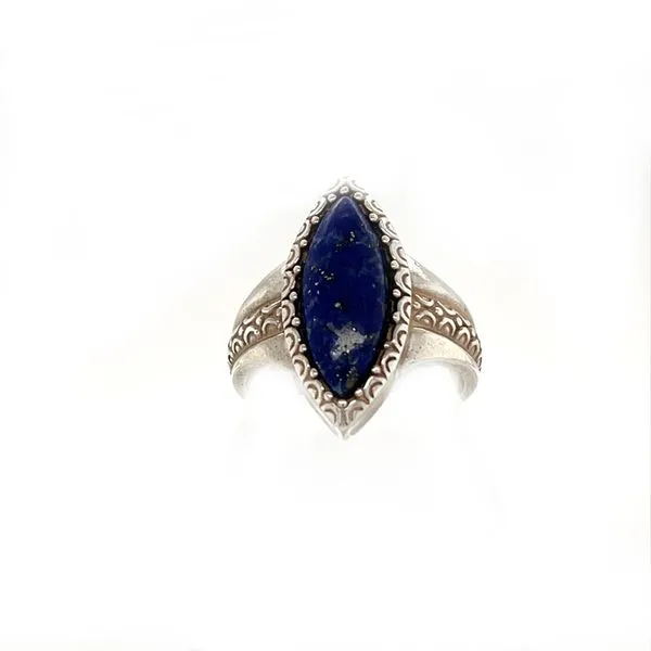 Sterling Silver Estate Lapis Lazuli Ring