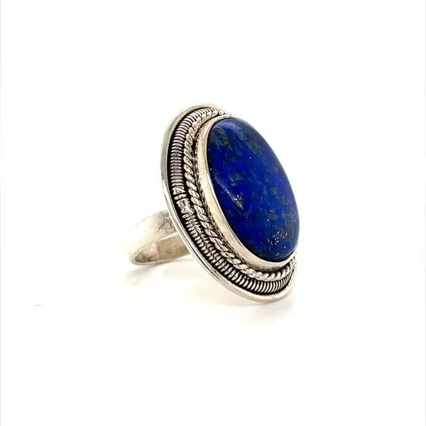 Sterling Silver Estate Lapis Lazuli Ring