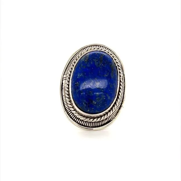 Sterling Silver Estate Lapis Lazuli Ring