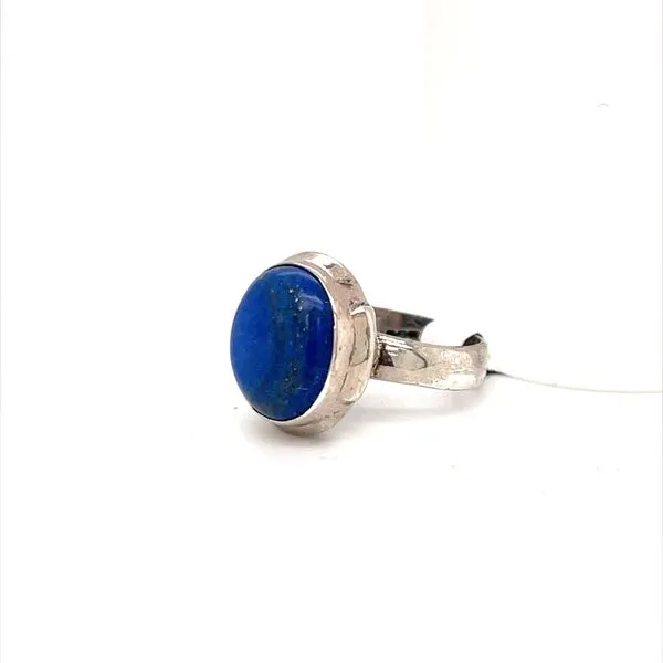 Sterling Silver Estate Cabochon Cut Lapis Lazuli Ring Image 2 Minor Jewelry Inc. Nashville, TN