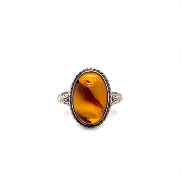 Sterling Silver Estate Amber Ring Minor Jewelry Inc. Nashville, TN