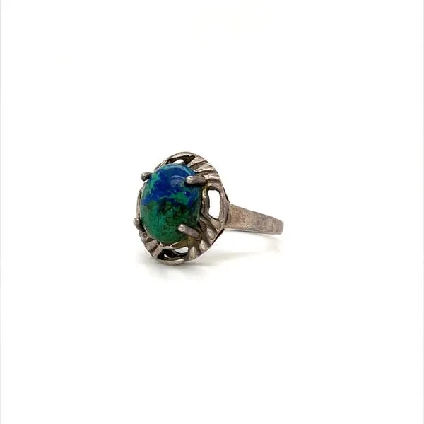 Sterling Silver Estate Chrysocolla Ring Image 2 Minor Jewelry Inc. Nashville, TN