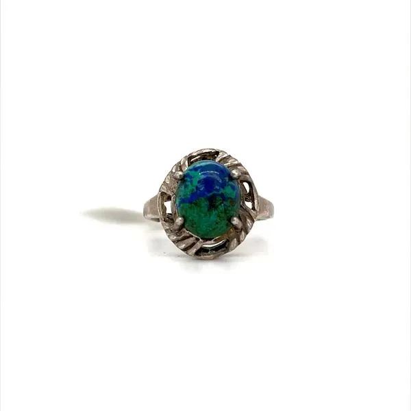 Sterling Silver Estate Chrysocolla Ring Minor Jewelry Inc. Nashville, TN