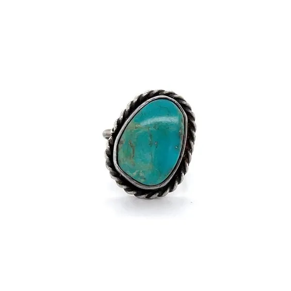 Sterling Silver Estate Turquoise Ring